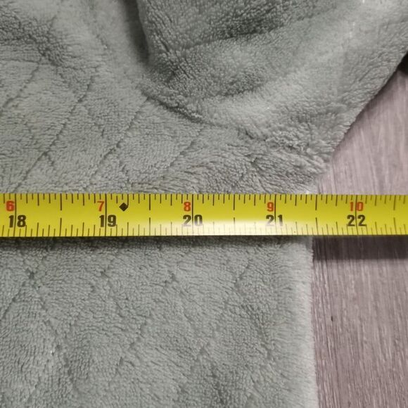 Vintage Oscar Dela Renta Full Zip Night Robe Maxi Mint Green Small/Medium - Picture 11 of 12